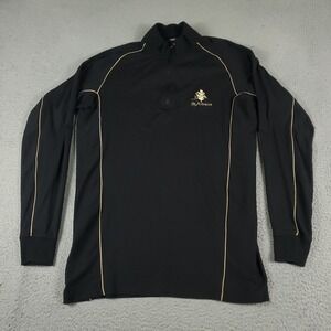 Zero Restriction Sweater Mens Size Medium Black 1/4 Zip Up Pullover Sweatshirt